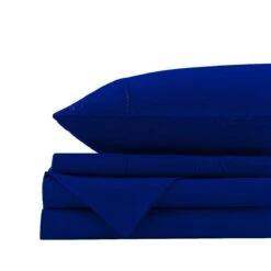 Royal Comfort Vintage Washed 100% Cotton Quilt Cover Set Bedding Ultra Soft Double Royal Blue -Home Luxe Store royal comfort vintage washed 100 cotton quilt cover set bedding ultra soft double royal blue bedzy australia 356461