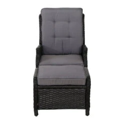 Set Of 2 Ella Outdoor Recliner Patio Chairs Black -Home Luxe Store set of 2 ella outdoor recliner patio chairs black bedzy australia abn 18 642 972 209 563653