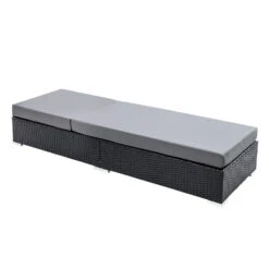 Set Of 2 Finnley Outdoor Sun Loungers - Interchangeable Colours: Beige, Grey, Red -Home Luxe Store set of 2 finnley outdoor sun loungers interchangeable colours beige grey red furniture outdoor bedzy australia 505897