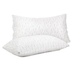 Set Of 2 Rayon King Memory Foam Pillows -Home Luxe Store set of 2 rayon king memory foam pillows bedzy australia 669531