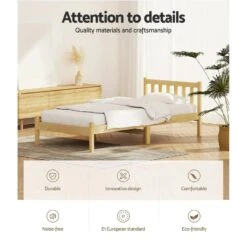 Single Package | Bribie Wooden Single Bed Frame & Bonita Pillow Top Mattress (Medium Firm) -Home Luxe Store single package bribie wooden single bed frame bonita pillow top mattress medium firm bedzy australia 466647
