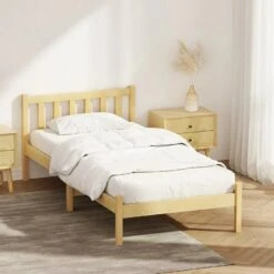 Single Package | Bribie Wooden Single Bed Frame & Bonita Pillow Top Mattress (Medium Firm) -Home Luxe Store single package bribie wooden single bed frame bonita pillow top mattress medium firm bedzy australia 923812