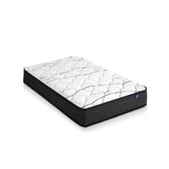 Single Package | Coogee Bed Grey & Glay Bonnell Spring Mattress (Medium Firm) -Home Luxe Store single package coogee bed grey glay bonnell spring mattress medium firm bedzy australia 958469