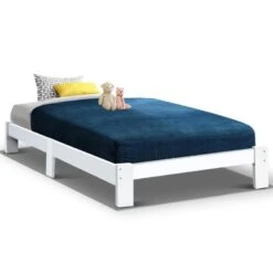 Single Package | Fairy Wooden Bed & Bonita Pillow Top Mattress (Medium Firm) -Home Luxe Store single package fairy wooden bed bonita pillow top mattress medium firm bedzy australia 758138