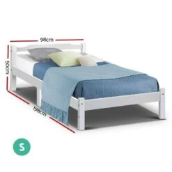Single Package | Gibson Wooden Bed & Bonita Pillow Top Mattress (Medium Firm) -Home Luxe Store single package gibson wooden bed bonita pillow top mattress medium firm bedzy australia 491013