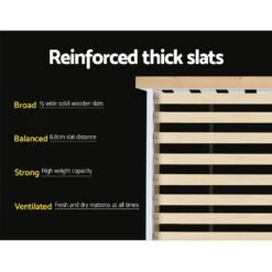 Single Package | Kewarra Wooden Bed Frame White & Bonita Pillow Top Mattress (Medium Firm) -Home Luxe Store single package kewarra wooden bed frame white bonita pillow top mattress medium firm bedzy australia abn 18 642 972 209 903404