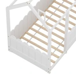 Single Package | Kori House Shaped Wooden Floor Bed Frame White, Alzbeta Mattress (Medium Firm) & Waterproof Bamboo Mattress Protector -Home Luxe Store single package kori house shaped wooden floor bed frame white alzbeta mattress medium firm waterproof bamboo mattress protector baby kids kids furniture kids be 817612
