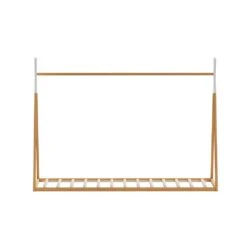 Single Package | Low-set Teepee Style Floor Bed Frame, Alzbeta Mattress (Medium Firm) & Waterproof Bamboo Mattress Protector -Home Luxe Store single package low set teepee style floor bed frame alzbeta mattress medium firm waterproof bamboo mattress protector baby kids kids furniture kids beds bed fra 117716