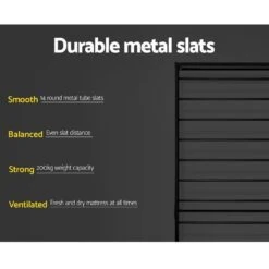 Single Package | Wategos Metal Bed & Bonita Pillow Top Mattress (Medium Firm) -Home Luxe Store single package wategos metal bed bonita pillow top mattress medium firm bedzy australia 319098