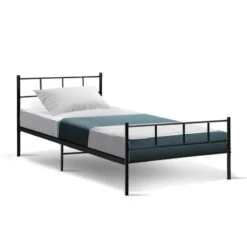 Single Package | Wategos Metal Bed & Bonita Pillow Top Mattress (Medium Firm) -Home Luxe Store single package wategos metal bed bonita pillow top mattress medium firm bedzy australia 712851