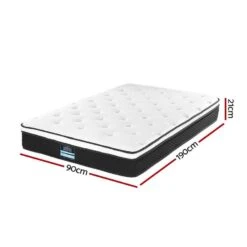 Single Package | Whitehaven Wooden Bed & Bonita Pillow Top Mattress (Medium Firm) -Home Luxe Store single package whitehaven wooden bed bonita pillow top mattress medium firm bedzy australia 496928