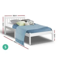Single Package | Whitehaven Wooden Bed & Bonita Pillow Top Mattress (Medium Firm) -Home Luxe Store single package whitehaven wooden bed bonita pillow top mattress medium firm bedzy australia 992071