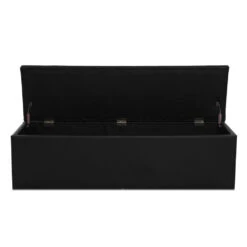 Storage Ottoman Blanket Box Black LARGE Leather Rest Chest Toy Foot Stool -Home Luxe Store storage ottoman blanket box black large leather rest chest toy foot stool bedzy australia abn 18 642 972 209 940549