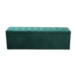 Storage Ottoman Blanket Box Velvet Foot Stool Rest Chest Couch Green -Home Luxe Store storage ottoman blanket box velvet foot stool rest chest couch green bedzy australia abn 18 642 972 209 471744