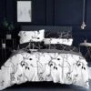 Tree Reversible Double Size White Duvet Doona Quilt Cover Set