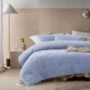 Vintage Design Homewares 3 Pcs Parquet Snooze Blue Comforter Set Queen