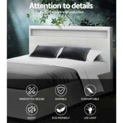 Wanda Double Gas Lift Storage Bed Frame With LED Lights – White 14 Wanda Double Gas Lift Storage Bed Frame With LED Lights – White -Home Luxe Store wanda led storage double bed frame white bedzy australia 730400