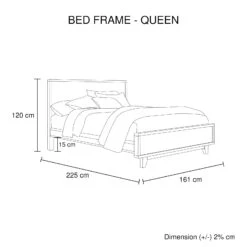 Woodland Queen Size Wooden Bed Frame Light Brown 13 Woodland Queen Size Wooden Bed Frame Light Brown -Home Luxe Store wooldland queen size wooden bed frame light brown bedzy australia abn 18 642 972 209 930791